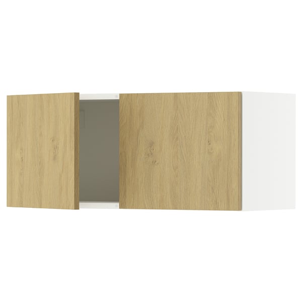 KNOXHULT oak-effect wall cabinet with melamine panels.