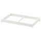 A white KOMPLEMENT clothes rail, rectangular in shape, with a sturdy frame and no visible compartments.