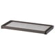 KOMPLEMENT pull-out tray in brown with grey felt mat, rectangular.