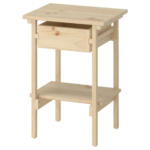KRONÖREN Bedside table, pine, 39x32x55 cm