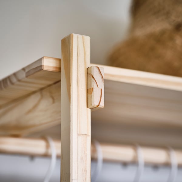 KRONÖREN Open wardrobe, pine, 90x49x181 cm