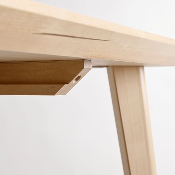 LISABO Desk, ash veneer, 128x65 cm