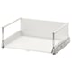 MAXIMERA white drawer, sleek modern design, smooth edges, fitted with metal runners.