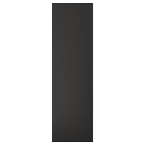 NICKEBO black cabinet door, recycled wood and plastic, sleek design.