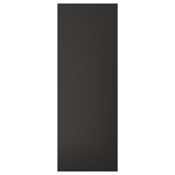 Black rectangular panel, modern design, smooth finish, likely part of NICKEBO series.
