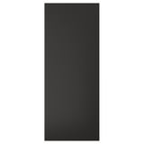 Black rectangular panel with smooth finish. Part of NICKEBO line, made from recycled wood and plastic.