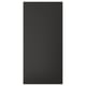 Black matt NICKEBO cabinet with sleek, rectangular design.