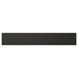 Black rectangular decorative panel, smooth finish, simple modern design.