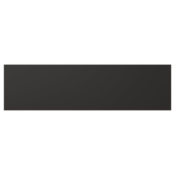Black rectangular panel, modern sleek design, made from recycled materials.