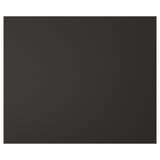 Black rectangular panel from NICKEBO, flat with modern design, made from recycled wood and plastic.