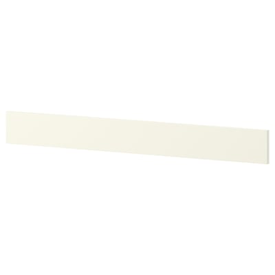 A NYTTIG hob separator in white, made of particleboard and melamine foil, rectangular shape.