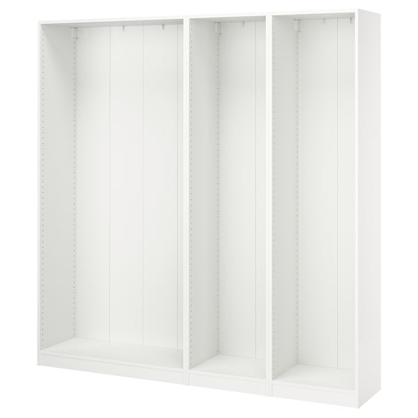 PAX wardrobe frame, white, modular, adjustable.