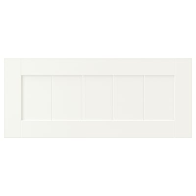 White PIPMAKARE drawer unit, sleek modern design, light wood colour, rectangular shape, simple style.
