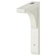 A white RAMSHULT bracket, suitable for 20 or 30 cm deep shelves. Made of acrylic paint and fiberboard, its versatile and easy to mount.