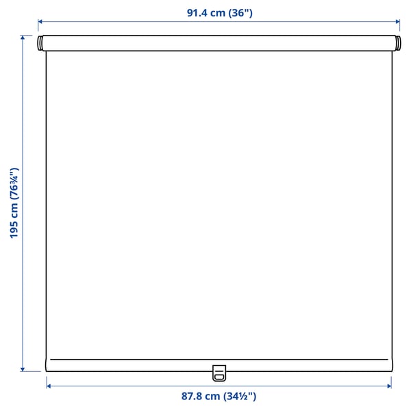 SANDVEDEL Roller blind, beige, 91.4x195 cm