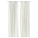 SANELA off-white curtains, velvety, pleated, multi-way header, insulating, light-dimming.