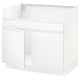 SEKTION kitchen unit in white with one door, minimalist design.