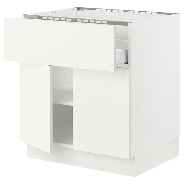SEKTION kitchen unit, white. Adjustable shelves, soft-close hinges, and a sturdy design.
