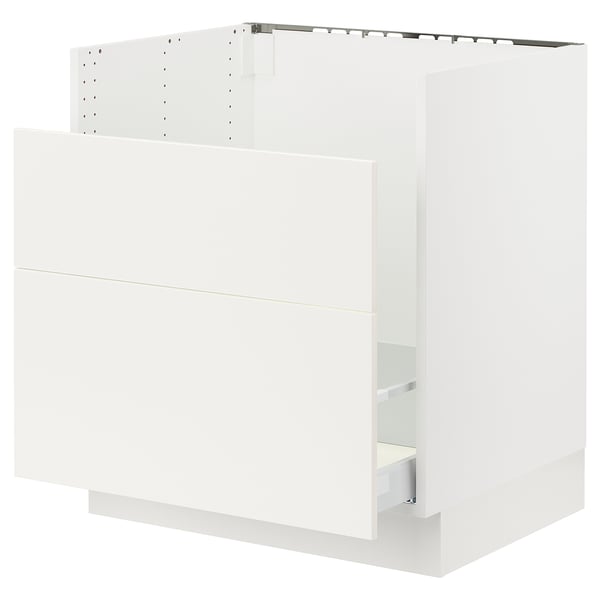 SEKTION white kitchen cabinet, modern design, smooth finish, rectangular shape.
