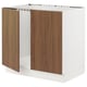 A modern kitchen cabinet named SEKTION, featuring tistorp walnut effect doors with sleek design and smooth surfaces.