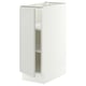 SEKTION Base cabinet with shelves, white/Aspudden light grey, 31x61x76 cm