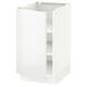 White glossy kitchen cabinet with adjustable shelves and silent close door.