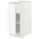White SEKTION kitchen cabinet, modern, boxy design with adjustable shelves.