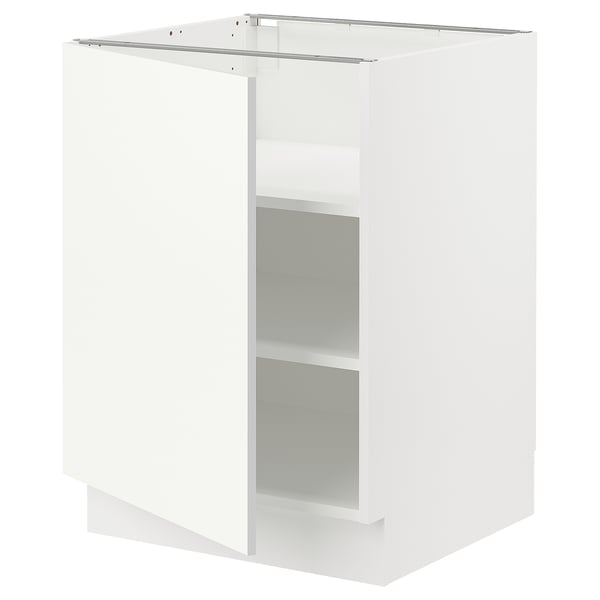 SEKTION kitchen cabinet in white with two shelves, modern design.