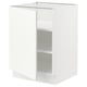 SEKTION kitchen cabinet in white with two shelves, modern design.