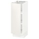 White SEKTION cabinet, open