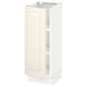 Off-white SEKTION kitchen cabinet, vertical rectangular design with bevelled edges, no visible hardware.