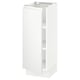 White SEKTION cabinet, modern, glossy, with sleek handle-less doors.
