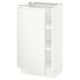 SEKTION white kitchen cabinet, minimalist style, glossy finish, square shape.