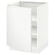 An a white SEKTION kitchen cabinet, minimalist design, with modern matte finish and integrated handles.