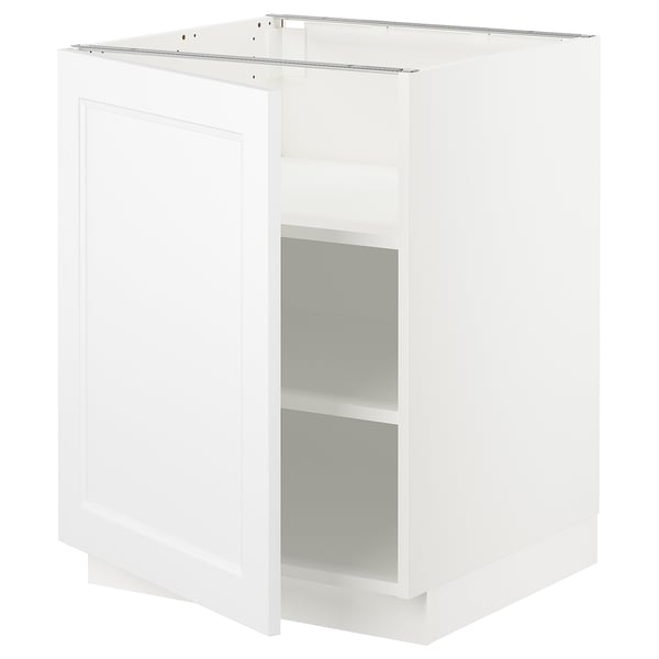 Ikea SEKTION white kitchen cabinet with single door and shelf, modern design.
