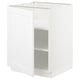 Ikea SEKTION white kitchen cabinet with single door and shelf, modern design.
