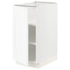 SEKTION white kitchen cabinet, modern minimalist design, rectangular shape, with adjustable shelves.