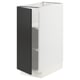 SEKTION kitchen cabinet: white, matt black door, adjustable shelves, modern design