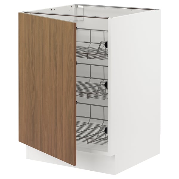Open kitchen cabinet, white and wood, five shelves, sleek modern design.