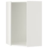A white SEKTION kitchen cabinet. It has a sleek, rectangular shape with a smooth finish. The cabinet is designed to maximise space in corners.