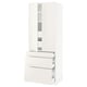 SEKTION white kitchen unit with drawers and adjustable shelves.
