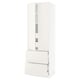 White SEKTION kitchen cabinet with smooth design and adjustable shelves.