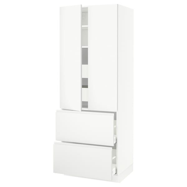 SEKTION kitchen cabinet, minimalist design, soft-close drawers.