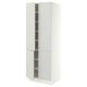 SEKTION High cabinet with shelves/4 doors, white/Aspudden light grey, 76x61x203 cm