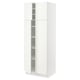 Altitudes: SEKTION white kitchen cabinet, modern design, two doors, adjustable shelves, sturdy construction.