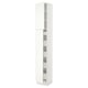 White tall cabinet with 2 adjustable shelves from SEKTION. Sleek, modern design with clean lines.