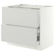 SEKTION / MAXIMERA Base cab f hob/2 fronts/3 drawers