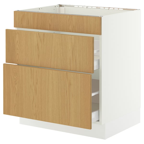 SEKTION / MAXIMERA Base cab f hob/3 fronts/2 drawers
