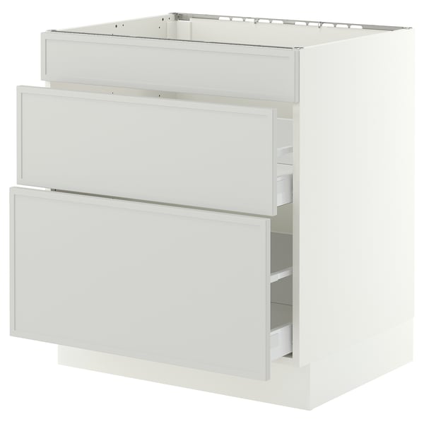 SEKTION / MAXIMERA Base cab f hob/3 fronts/2 drawers