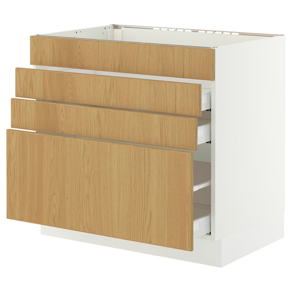 SEKTION / MAXIMERA Base cab f hob/4 fronts/3 drawers